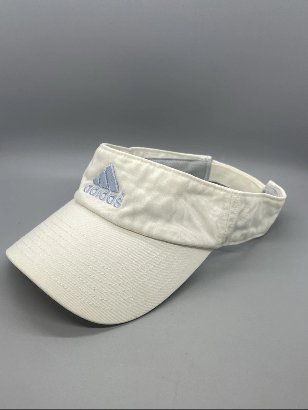 White Adidas Women's Visor Climalite Strapback Tennis Golf